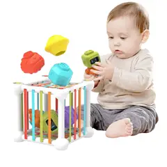 GENERICO - Cubo Didactico y Sensorial para Bebes Multifuncional Encajar