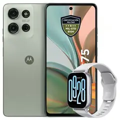 MOTOROLA - Celular Moto G75 5G 256GB /8GB Verde + Watch 5 Active Slv