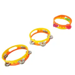 GENERICO - Pandereta Maraca Sonaja Interactiva X 3 Unidades