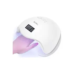 GENERICO - Lampara 48w Para Secado De Uñas Gel De Construccion Polygel Color Blanco