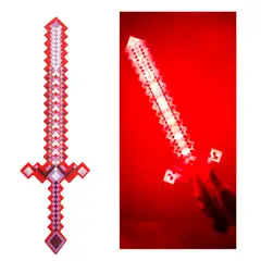 GENERICO - Juguete Espada Minecraft Diamante Niños Led Sonido