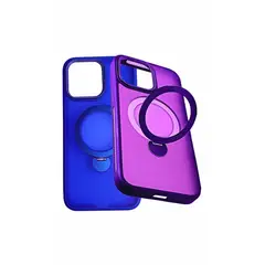 GENERICO - Carcasa Case para Iphone 12 12 PRO Magsafe Giratorio Gris Tripode