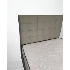 GENERICO - Juego de Alcoba Completo Cama Doble espaldar + base cama + colchon