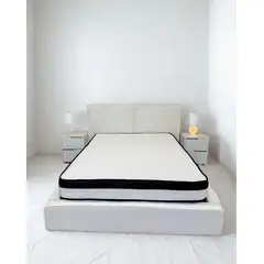 GENERICO - Juego de Alcoba Completo Cama Doble Estela Tela de lujo.