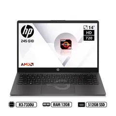 HP - PORTATIL 245 G10 14' HD AMD R3-7330U RAM 12GB DDR4 512GB SSD BLACK