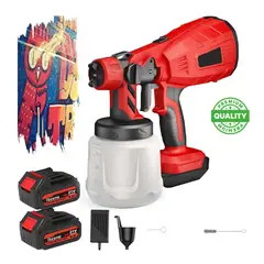 GENERICO - Pulverizador De Pintura Recargable + 2 Baterias 24v