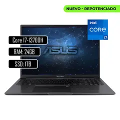 ASUS - PORTATIL VIVOBOOK – Intel Core i7 13620H – RAM 24GB – SSD 1TB M.2 – 15.6 pulgadas