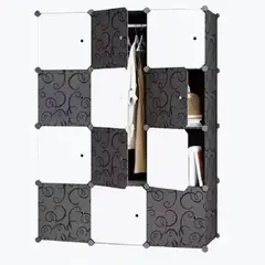 GENERICO - Armario Plástico 4 Niveles Organizador De Ropa 1.43cm