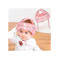 GENERICO - Casco Gorro Protector Cabeza Acolchado Anti Golpes Para Bebé ROSADO