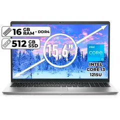 DELL - PORTÁTIL INSPIRON 3520 INTEL CORE I3 1215U 512GB SSD 16GB RAM 15,6" FHD PLATINUM SILVER