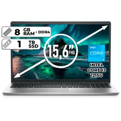 DELL - PORTÁTIL INSPIRON 3520 INTEL CORE I3 1215U 1TB SSD 8GB RAM 15,6" FHD PLATINUM SILVER