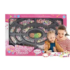 GENERICO - Kit Infantil Bisuteria Chaquiras Pulsera Collares Joya Niñas