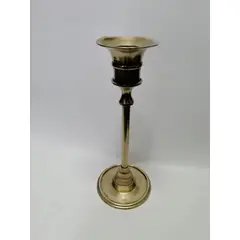 GENERICO - Candelabro Mesa Antiguo Hindu En Bronce 1 Vela