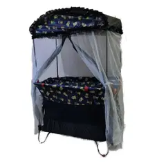 GENERICO - Cuna Corral Económico Para Bebe Toldillo DobleNivel Plegable