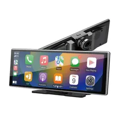 AIWA - Pantalla Carro Android Auto Carplay 10” Bluetooth + Camara AHD
