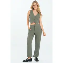 RAGGED - Pantalon pascale Verde militar Ragged.