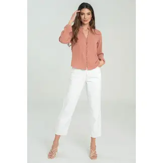 RAGGED - Camisa beverly Rojo carnauba