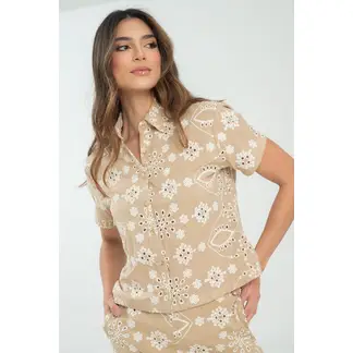 RAGGED - Camisa ojalillo turistic Beige medio
