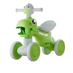 JUGUETERIA EXPRESS - Bicicleta dino montable Para Niños De Impulso Con Luces Y Sonidos Infantil