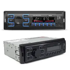 SEISA - Radio Estéreo Para Carro Con Lcd Tf Mp3 Usb Fm Bluetooth Aux