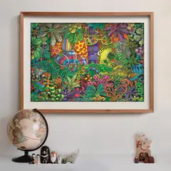 CLEMENTONI - Rompecabezas 1500 Piezas Jungla Ilustrada Mordillo