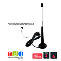 DAIRU - Antena tdt extensible para tv y decodificador TDT