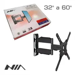 NIA - Soporte tv 32 40 42 43 49 50 55 58 pulgadas base pared móvil con giro