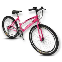 ATILA - Bicicleta Dama 26 Rines en Aluminio 18 Cambios rosa