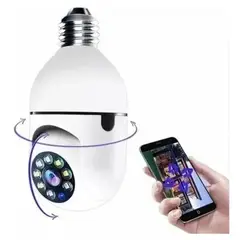 GENERICO - Bombillo Camara de Seguridad Giratorio 360°