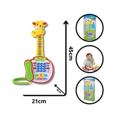GENERICO - GUITARRA MUSICAL JIRAFA PARA NIÑOS +3 AÑOS