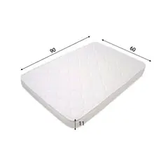 GENERICO - Colchon Colchoneta ParaBebe 60x90x11 Tela Jaguar Antialergic