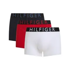 TOMMY HILFIGER - Pack multicolor de 3 calzoncillos Trunk con inscripción