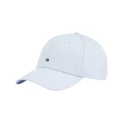 TOMMY HILFIGER - Gorra celeste de béisbol con logo Hilfiger bordado