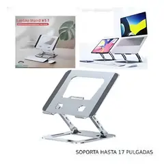 GENERICO - Base Metalica para computador Portatil en Alumnio Giratoria 360