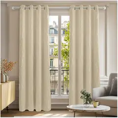 ONE PIXEL - Cortinas Diseño Lineal Y Estrellas Blackout 127 x 214cm X2 UND
