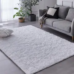 MY HOME STORE - Tapete Terciopelo Blanco