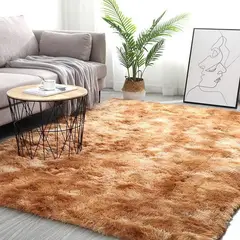 MY HOME STORE - Tapete Terciopelo Naranja Pardo