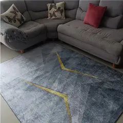 MY HOME STORE - Tapete-Persa-Rayos-Dorados-grises