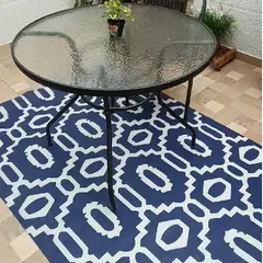 MY HOME STORE - Alfombra de Vinilo Tonal Azul