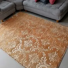 MY HOME STORE - Tapete Piel de Durazno Flores Beige 200 X 150MT