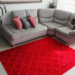 MY HOME STORE - Tapete Piel de Durazno Rombos Rojos 200 X 150MT