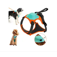 GENERICO - Pechera Arnés Con Correa De Seguridad Para Perro Talla M
