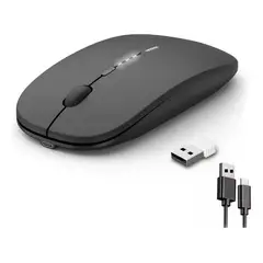 KIDSHOP - Mouse Inalámbrico Recargable W07 Negro