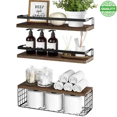 ONE PIXEL - Repisas Flotantes Decoracion Moderna Marron