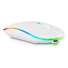 KIDSHOP - Mouse Inalámbrico Recargable W07 Blanco