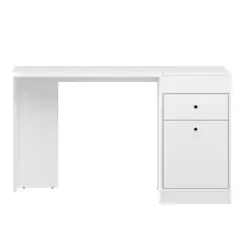AKIVOY - Mueble Tocador Escritorio 75x129x45 Color Blanco