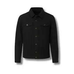 GENERICO - CHAQUETA NEGRA EN JEAN PARA HOMBRE