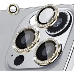 GENERICO - Protectores Cámara Lente Compatible iPhone 14 Pro y 14 Pro Max Dorado