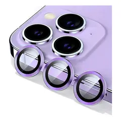 GENERICO - Protectores Cámara Lente Compatible iPhone 11 Pro y 11 Pro Max Lila