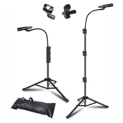 GENERICO - Soporte Base Para Micrófono + Bolso Paral Altura Ajustable